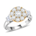 Modani 950 Platinum and 18K Yellow Gold Yellow and White Diamond Ring (Size 7.0) (8.55 g) 1.65 ctw - Sticky add to cart bar