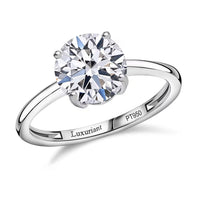 IGI Certified Luxuriant Lab Grown Diamond G VS2 3.00 ctw Solitaire Ring in 950 Platinum 4.90 Grams