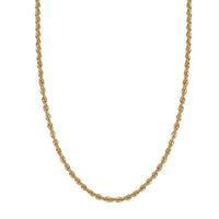 Rope Chain Necklace in 22K Yellow Gold 20 Inches 3.45 Grams