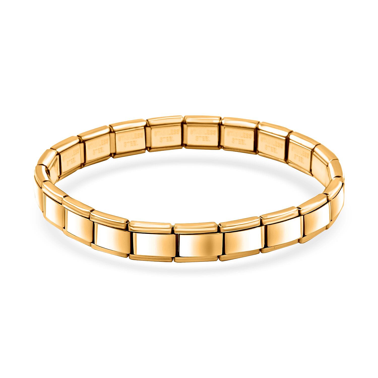 Link Chain Bracelet in ION Plated YG Stainless Steel (7.5-8.0In)