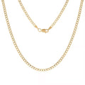 2.2mm Curb Chain Necklace in 10K Yellow Gold 1.75 Grams 24 Inches - Sticky add to cart bar