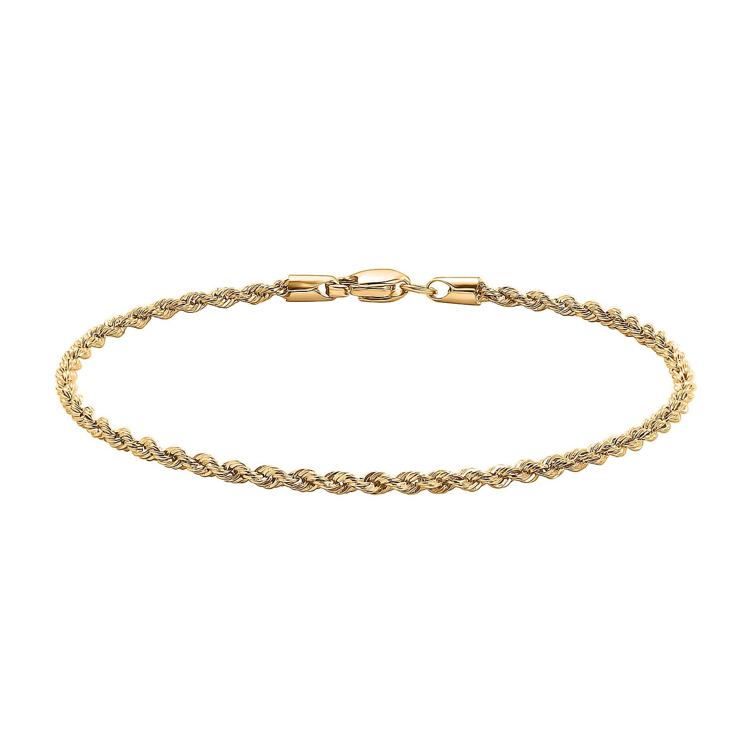 Rope Chain Bracelet in 20K Yellow Gold (6.50 In) 1.30 Grams