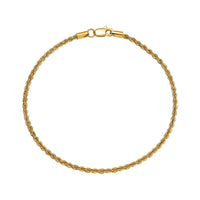 Doorbuster Rope Chain Bracelet in 20K Yellow Gold (7.25 In) 1.40 Grams