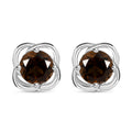 D'Joy Brazilian Smoky Quartz 1.40 ctw Stud Earrings in Sterling Silver - Sticky add to cart bar