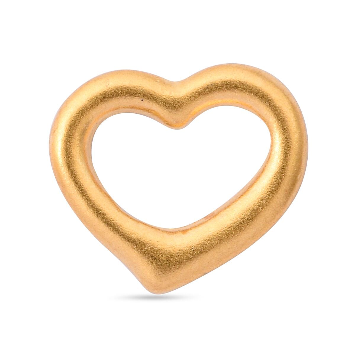 Heart Pendant in 24K Yellow Gold 0.70 Grams