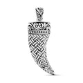 Bali Legacy Filigree Horn Pendant without Chain in Sterling Silver 5.50 Grams - Sticky add to cart bar