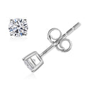 Luxuriant Lab Grown Diamond (G-H, SI) Solitaire Stud Earrings in Platinum Over Sterling Silver 1.00 ctw - Sticky add to cart bar
