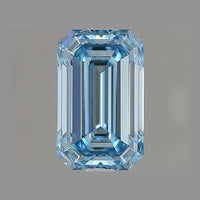 IGI Certified Luxuriant Lab Grown Blue Diamond (VS2) (Emerald Mix mm) 5.00 ctw