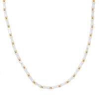 D'Joy Pearl Necklace 20 Inches in 18K Vermeil Yellow Gold Over Sterling Silver