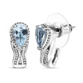D'Joy Sky Blue Topaz 2.10 ctw Ocean Whisper Earrings in Platinum Over Sterling Silver - Sticky add to cart bar