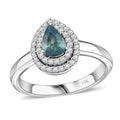 Luxoro 10K White Gold AAA Narsipatnam Alexandrite, Diamond (G-H, I2) (0.25 Carat Ring (Size 7.0) 0.90 Carat Total Weight - Sticky add to cart bar