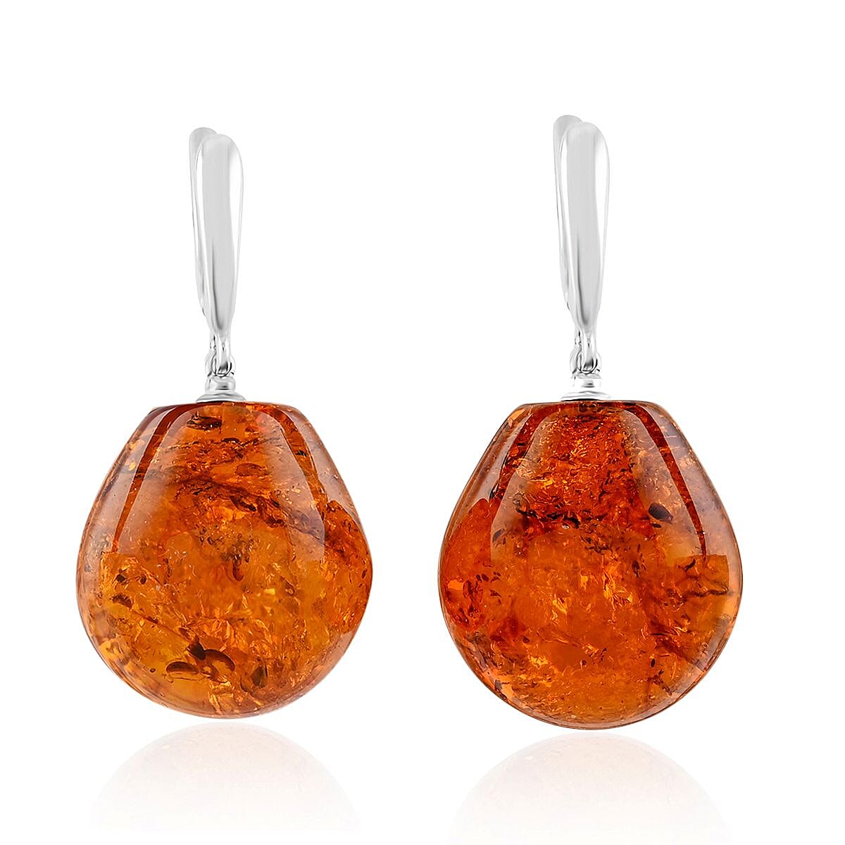 Baltic Amber Golden Honey Drop Earrings