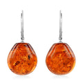 Baltic Amber Sunset Glow Earrings in Sterling Silver - Sticky add to cart bar