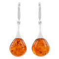 Baltic Amber Timeless Drop Earrings in Sterling Silver - Sticky add to cart bar