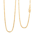 Italian 10K Yellow Gold 1.2mm Sparkle Necklace 18 Inches 1.90 Grams - Sticky add to cart bar