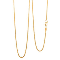 Italian 1.3mm Popcorn Necklace in 14K Yellow Gold 2.2 Grams 18 Inches