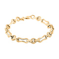 Italian 5.7mm Faceted Infinity Rolo Bracelet in 10K Yellow Gold (7.50 In) 4.50 Grams - Sticky add to cart bar