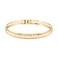 Italian 6mm Greek Key Bangle Bracelet in 10K Yellow Gold (7.25 In) 3.70 Grams - Sticky add to cart bar