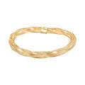Italian 6.0mm Twisted Mesh Stretch Bangle Bracelet in 10K Yellow Gold (7.25 In) 2.60 Grams - Sticky add to cart bar