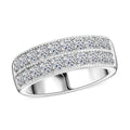 Luxuriant Lab Grown Diamond Ring in Sterling Silver (Size 7.0) 1.00 ctw - Sticky add to cart bar