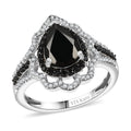 Elite Shungite and Multi Gemstone 1.85 ctw Ring in Platinum Bond (Size 10.0) - Sticky add to cart bar