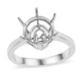 Mounting Ring in 950 Platinum (Size 8.0) 7.25 Grams - Sticky add to cart bar
