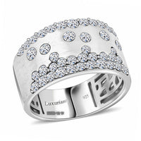 Luxuriant Lab Grown Diamond (G, SI) Ring in Sterling Silver (Size 10.0) (Delivery in 08 - 10 Days) 1.07 ctw
