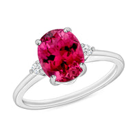 Ouro Fino Rubellite and Diamond Ring