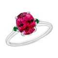 Ouro Fino Rubellite and Emerald Ring - Sticky add to cart bar