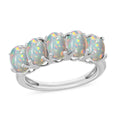 Ethiopian Welo Opal 5 Stone Ring - Sticky add to cart bar