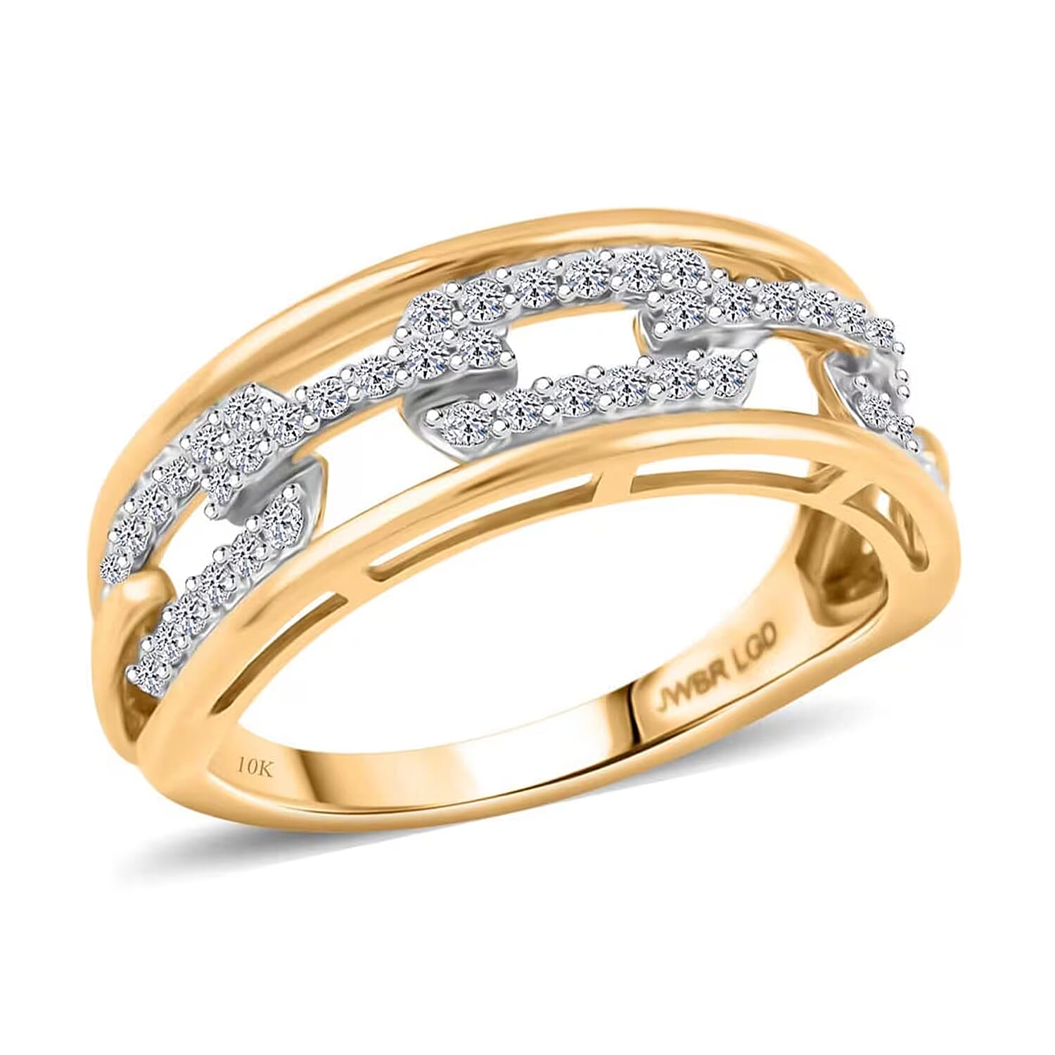 Luxuriant Lab Grown Diamond 0.35 ctw Ring in 10K Yellow Gold