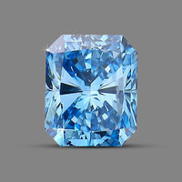 IGI Certified Luxuriant Lab Grown Blue Diamond (Radiant) (VS2) 4.50 ctw