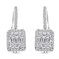 Luxuriant Lab Grown Diamond G SI 1.85 ctw Earrings in Sterling Silver