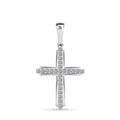 Luxuriant Lab Grown Diamond G SI 0.25 ctw Cross Pendant without Chain in Sterling Silver - Sticky add to cart bar