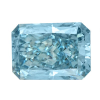 IGI Certified Luxuriant Lab Grown Blue Diamond (Radiant) (VS2) 1.00 ctw