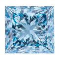 IGI Certified Luxuriant Princess Cut Lab Grown Blue Diamond (VS2) 1.00 ctw - Sticky add to cart bar