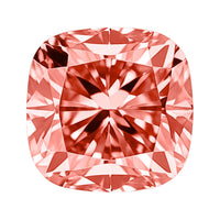 IGI Certified Luxuriant Lab Grown Pink Diamond (Cushion Square) (VS2) 1.00 ctw