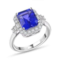 Doorbuster Certified & Appraised Rhapsody 950 Platinum AAAA Tanzanite, Diamond (E-F, VS) (0.58 cts) Ring (Size 10.0) (7.20 g) 4.00 ctw - Sticky add to cart bar