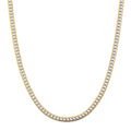6mm Chain Necklace in Dualtone Stainless Steel 24-26 Inches - Sticky add to cart bar