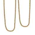 Rope Chain Necklace in 22K Yellow Gold 22 Inches 3.70 Grams - Sticky add to cart bar