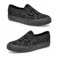 Bucco Pony Hair Slip-On Sneakers - Black (Size 10)