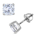 IGI Certified Asscher Cut Luxuriant Lab Grown Diamond G-H VS 2.00 ctw Stud Earrings in 950 Platinum - Sticky add to cart bar