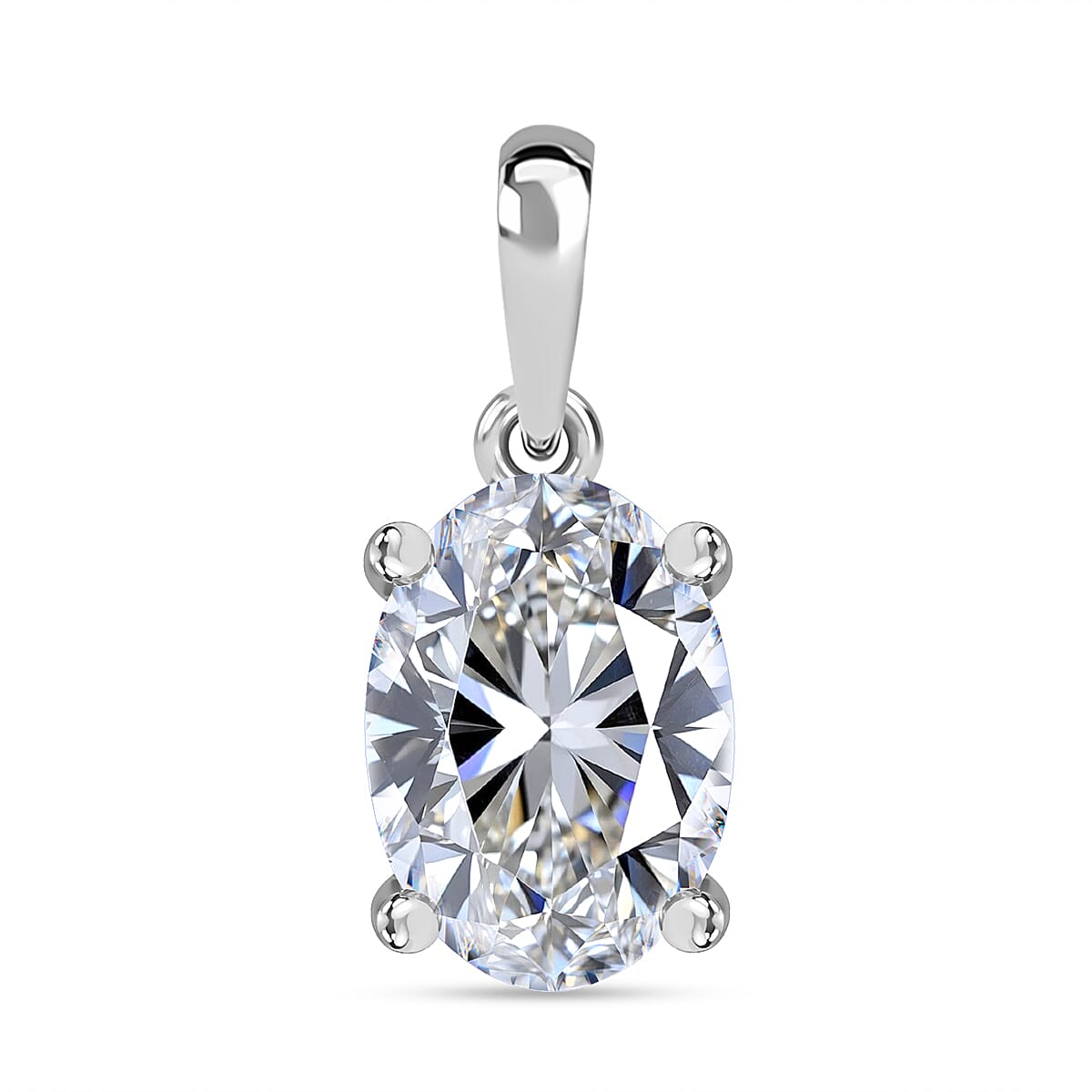 IGI Certified Lab Grown Diamond G-H VS 2.00 ctw Solitaire Pendant in 950 Platinum