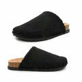 Nicole Miller Faux Fur Bondy Slippers - Black (Size 10) - Sticky add to cart bar