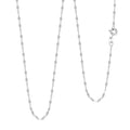 Italian 1.5mm Speechio Chain Necklace in 10K White Gold 0.90 Grams 20 Inches - Sticky add to cart bar