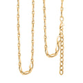 Italian 7mm Oval Marquise Kite Chain Necklace in 10K Yellow Gold 6 Grams 18-20 Inches - Sticky add to cart bar