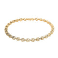 Italian Bubbles Mesh Bangle Bracelet in 10K Yellow Gold (7.25 In) 1.25 Grams - Sticky add to cart bar