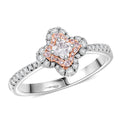 Doorbuster Modani 950 Platinum (G VVS) Natural White and Pink Diamond Ring (Size 10.0) (4.74 g) 0.56 ctw - Sticky add to cart bar