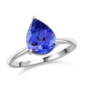 950 Platinum AAAA Tanzanite Solitaire Ring (Size 10.0)  2.00 ctw - Sticky add to cart bar
