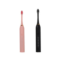 Set of 2 Electric Toothbrush with 8 Replaceable Toothbrush Head and 6 Modes (400 mAh)
